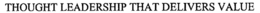 THOUGHT LEADERSHIP THAT DELIVERS VALUE trademark