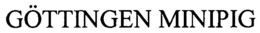 GÖTTINGEN MINIPIG trademark