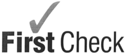 FIRST CHECK trademark
