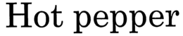 HOT PEPPER trademark