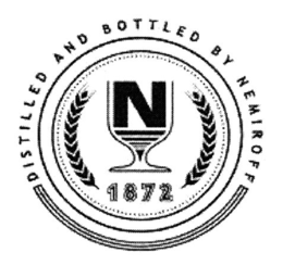 N 1872 DISTILLED AND BOTTLED BY NEMIROFF trademark