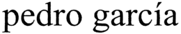 PEDRO GARCÍA trademark
