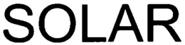 SOLAR trademark