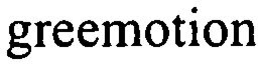 GREEMOTION trademark