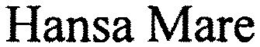 HANSA MARE trademark