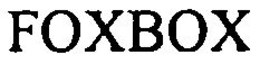 FOXBOX trademark