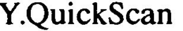 Y.QUICKSCAN trademark