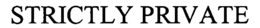 STRICTLY PRIVATE trademark