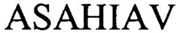 ASAHIAV trademark