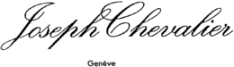 JOSEPH CHEVALIER GENÈVE trademark