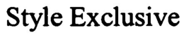 STYLE EXCLUSIVE trademark