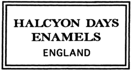 HALCYON DAYS ENAMELS ENGLAND trademark