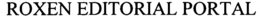 ROXEN EDITORIAL PORTAL trademark