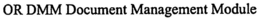 OR DMM DOCUMENT MANAGEMENT MODULE trademark