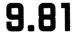 9.81 trademark