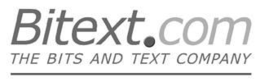 BITEXT.COM THE BITS AND TEXT COMPANY trademark