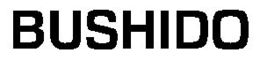 BUSHIDO trademark