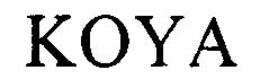 KOYA trademark