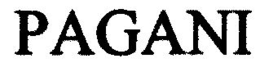 PAGANI trademark