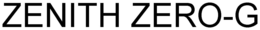 ZENITH ZERO-G trademark