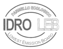 PANNELLO ECOLOGICO IDRO LEB LOWEST EMISSION BOARD trademark