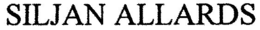 SILJAN ALLARDS trademark