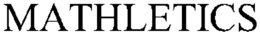 MATHLETICS trademark