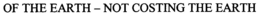 OF THE EARTH-NOT COSTING THE EARTH trademark