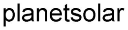 PLANETSOLAR trademark