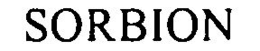 SORBION trademark