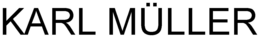 KARL MÜLLER trademark