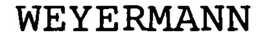 WEYERMANN trademark