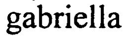 GABRIELLA trademark