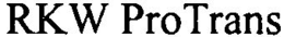RKW PROTRANS trademark