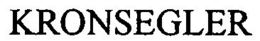 KRONSEGLER trademark