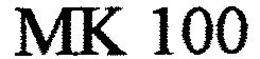 MK 100 trademark