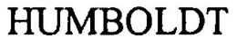 HUMBOLDT trademark
