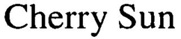 CHERRY SUN trademark