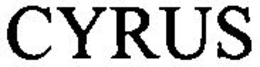 CYRUS trademark