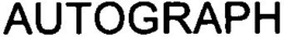 AUTOGRAPH trademark