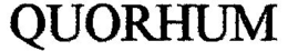 QUORHUM trademark