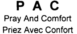 PAC PRAY AND COMFORT PRIEZ AVEC CONFORT trademark