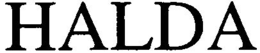 HALDA trademark