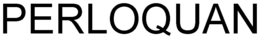 PERLOQUAN trademark