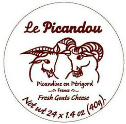 LE PICANDOU PICANDINE EN PÉRIGORD FRANCE FRESH GOATS CHEESE trademark