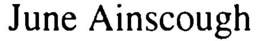 JUNE AINSCOUGH trademark
