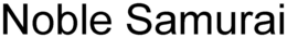 NOBLE SAMURAI trademark