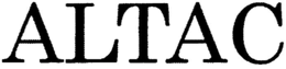 ALTAC trademark