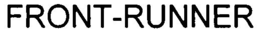FRONT-RUNNER trademark