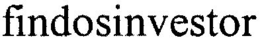 FINDOSINVESTOR trademark
